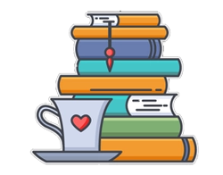 cup and books
